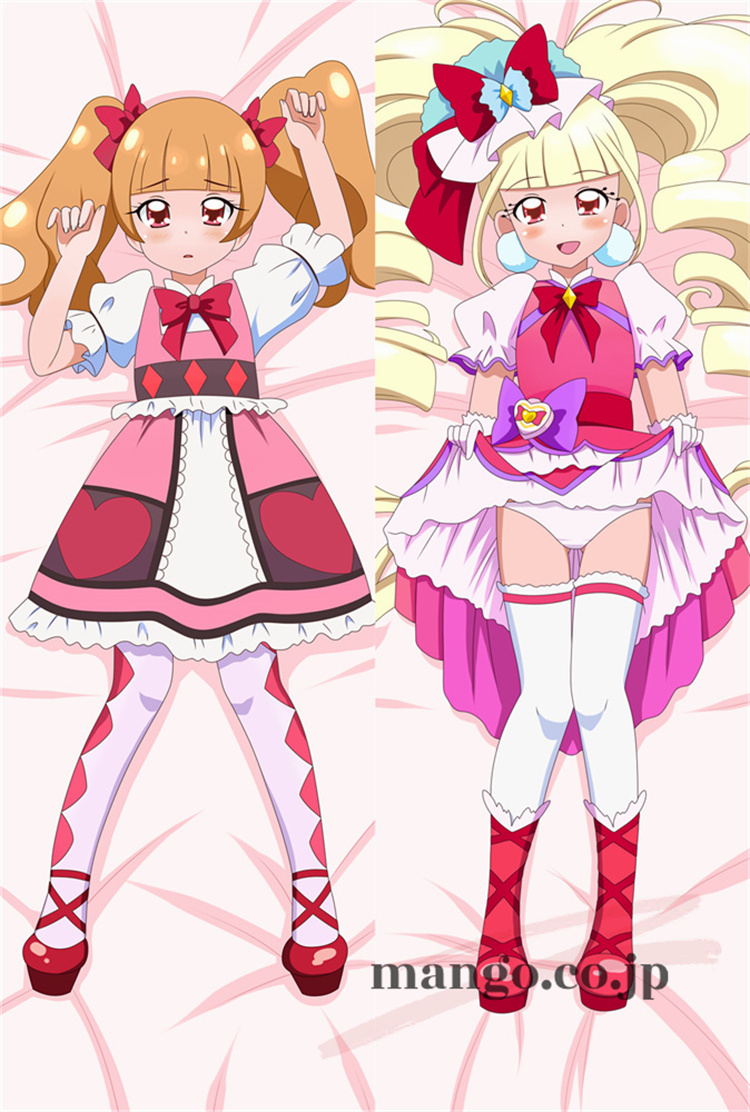 【HUGっと！プリキュア】 えみるキュアマシェリ抱き枕カバー アニメ 等身大 等身大 キャラクターえみるキュアマシェリ 抱き枕カバー