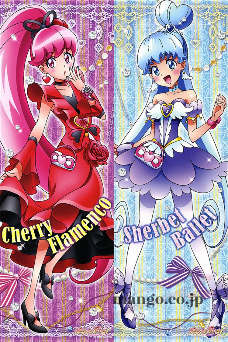 ハピネスチャージプリキュア！愛乃めぐみ&白雪ひめ 抱き枕カバー ハピネスチャージプリキュア！愛乃めぐみ&白雪ひめ 抱き枕カバー