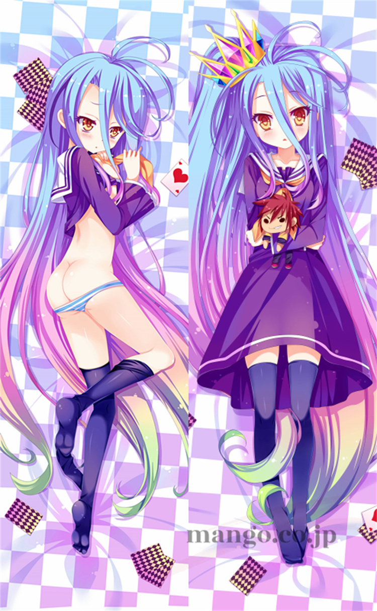 【ノーゲーム・ノーライフ】白 抱き枕カバー 50×160cm 2WAYトリコット ノーゲーム・ノーライフ白 抱き枕カバー