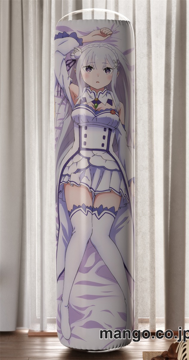 【おきあがりこぼし】アニメ キャラクター 等身大 PVC バランスクッション【Reゼロから始める異世界生活】エミリア PVC製 キャラクターグッズ コレクション用