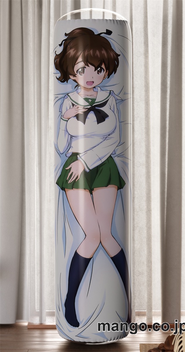 【おきあがりこぼし】アニメ キャラクター 等身大 PVC バランスクッション【ガールズ&パンツァー】小山 柚子 PVC製 キャラクターグッズ コレクション用 2
