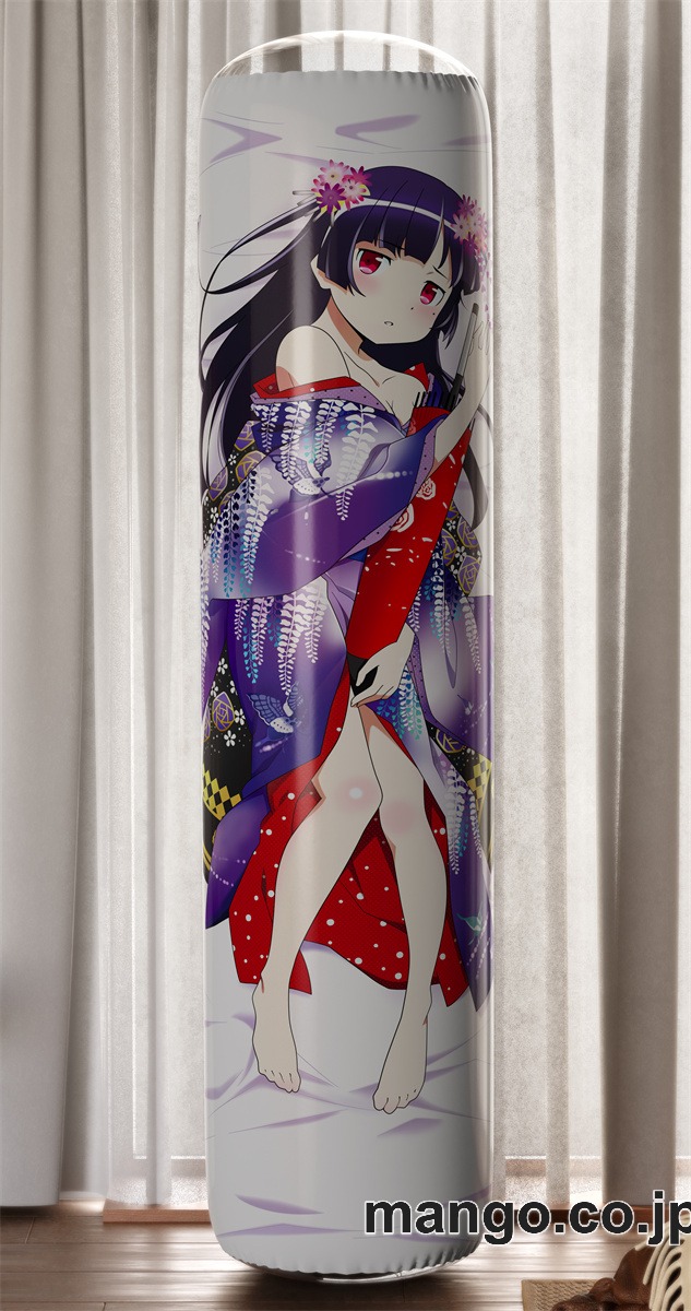 【おきあがりこぼし】アニメ キャラクター 等身大 PVC バランスクッション【俺の妹がこんなに可愛いわけがない】(黒猫舞妓) PVC製 キャラクターグッズ コレクション用