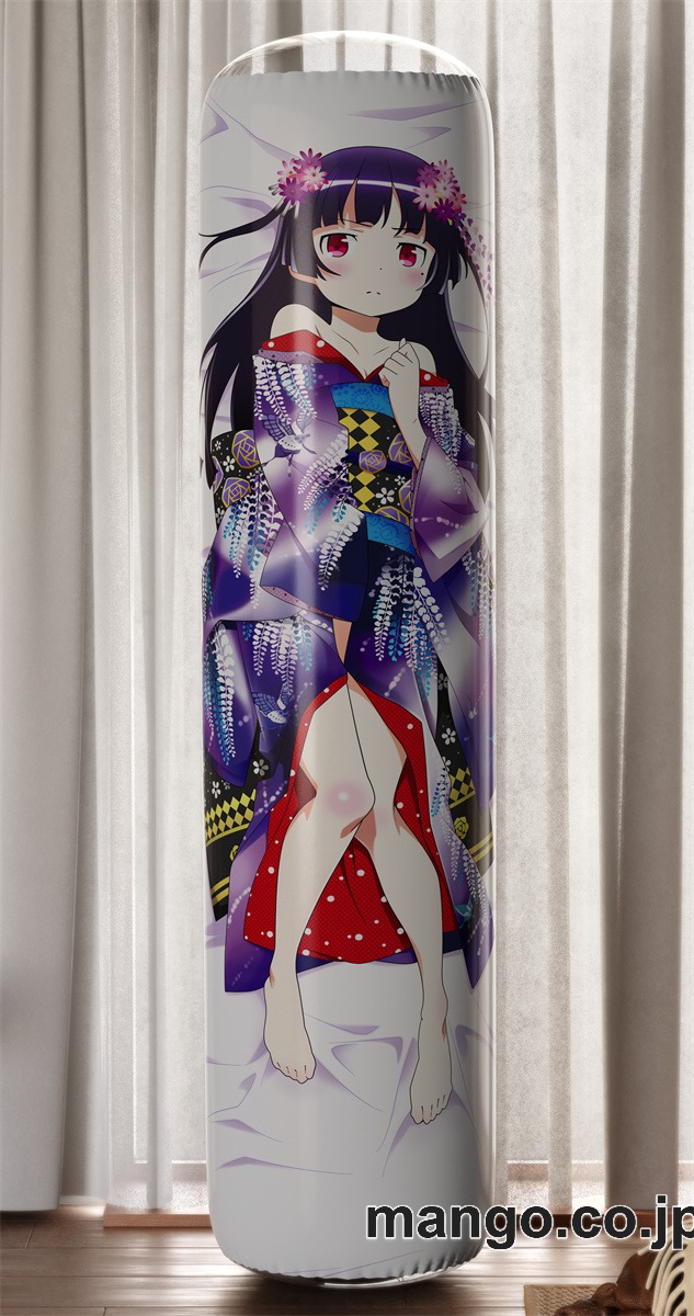【おきあがりこぼし】アニメ キャラクター 等身大 PVC バランスクッション【俺の妹がこんなに可愛いわけがない】(黒猫舞妓) PVC製 キャラクターグッズ コレクション用 2