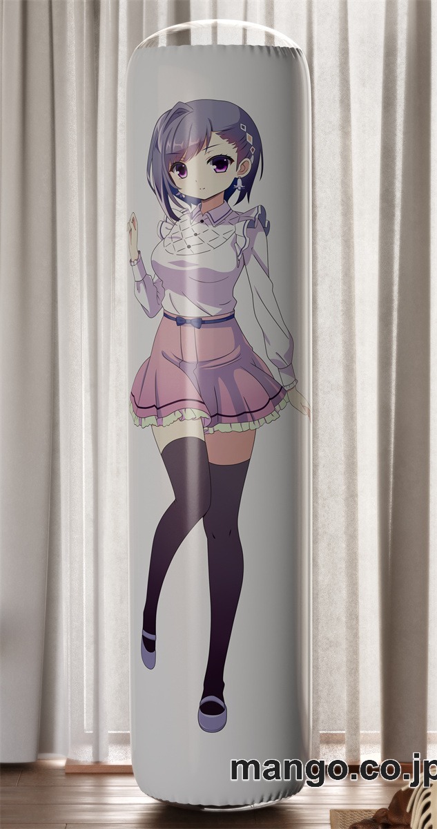 【おきあがりこぼし】アニメ キャラクター 等身大 PVC バランスクッション【音楽少女】迎羽織 PVC製 キャラクターグッズ コレクション用
