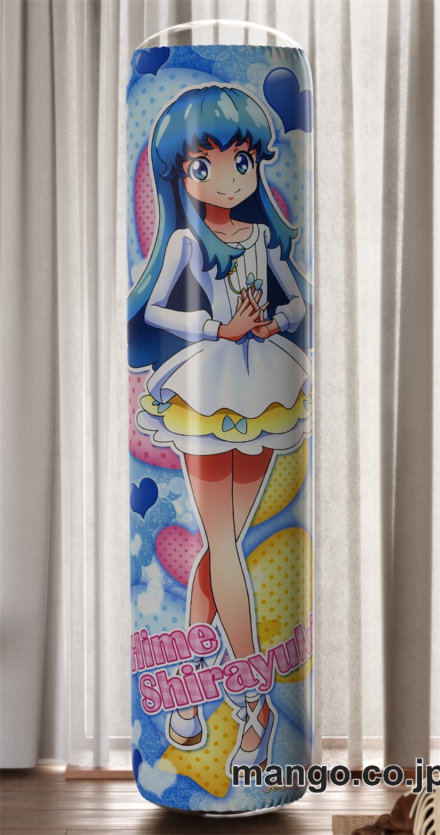 【おきあがりこぼし】アニメ キャラクター 等身大 PVC バランスクッションハピネスチャージプリキュア！愛乃めぐみ&白雪ひめ PVC製 キャラクターグッズ コレクション用 2
