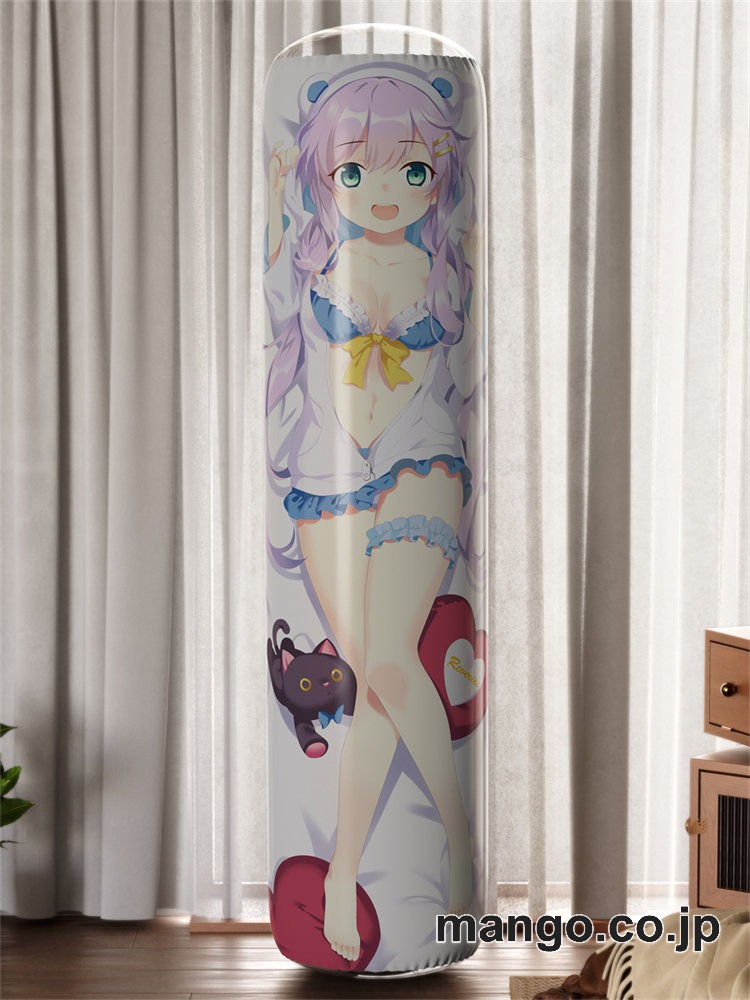 【おきあがりこぼし】アニメ キャラクター 等身大 PVC バランスクッション白熊さん＆黒猫ちゃん PVC製 キャラクターグッズ コレクション用 2