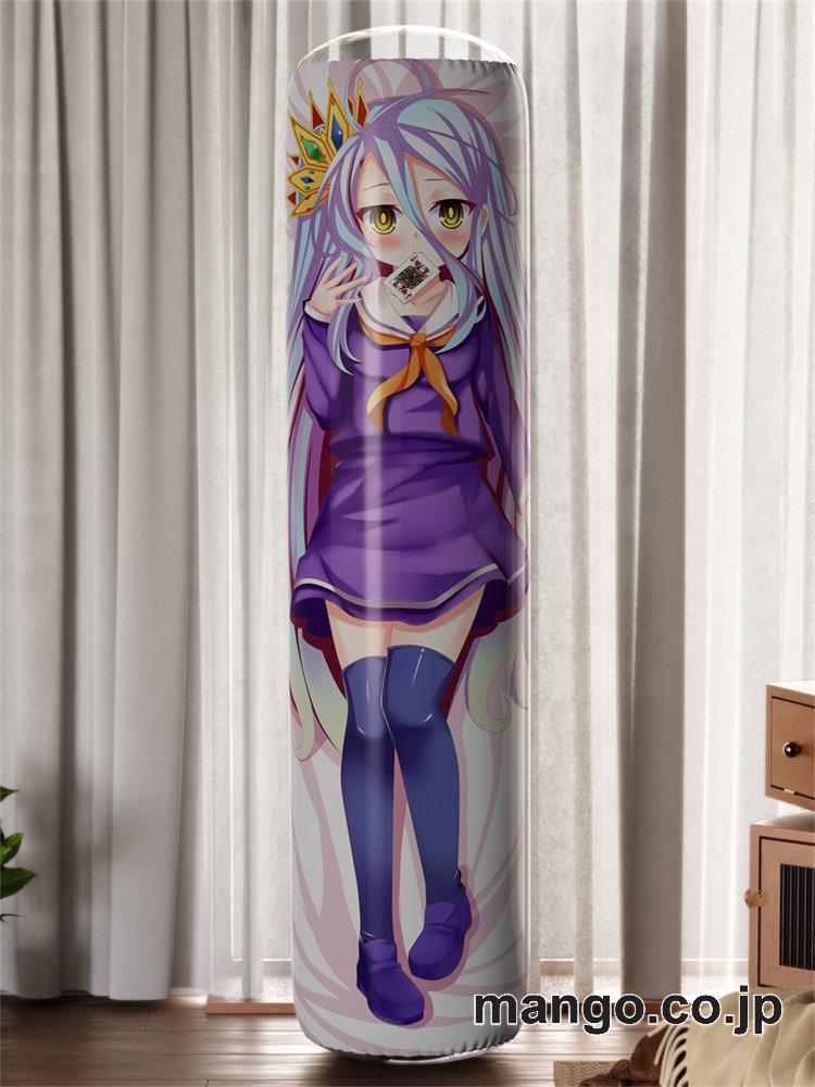 【おきあがりこぼし】アニメ キャラクター 等身大 PVC バランスクッション【ノーゲーム・ノーライフ】しろ PVC製 キャラクターグッズ コレクション用