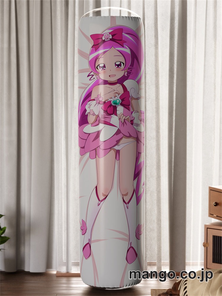 【おきあがりこぼし】アニメ キャラクター 等身大 PVC バランスクッション【ハートキャッチプリキュア！】つぼみキュアブロッサム PVC製 キャラクターグッズ コレクション用 2