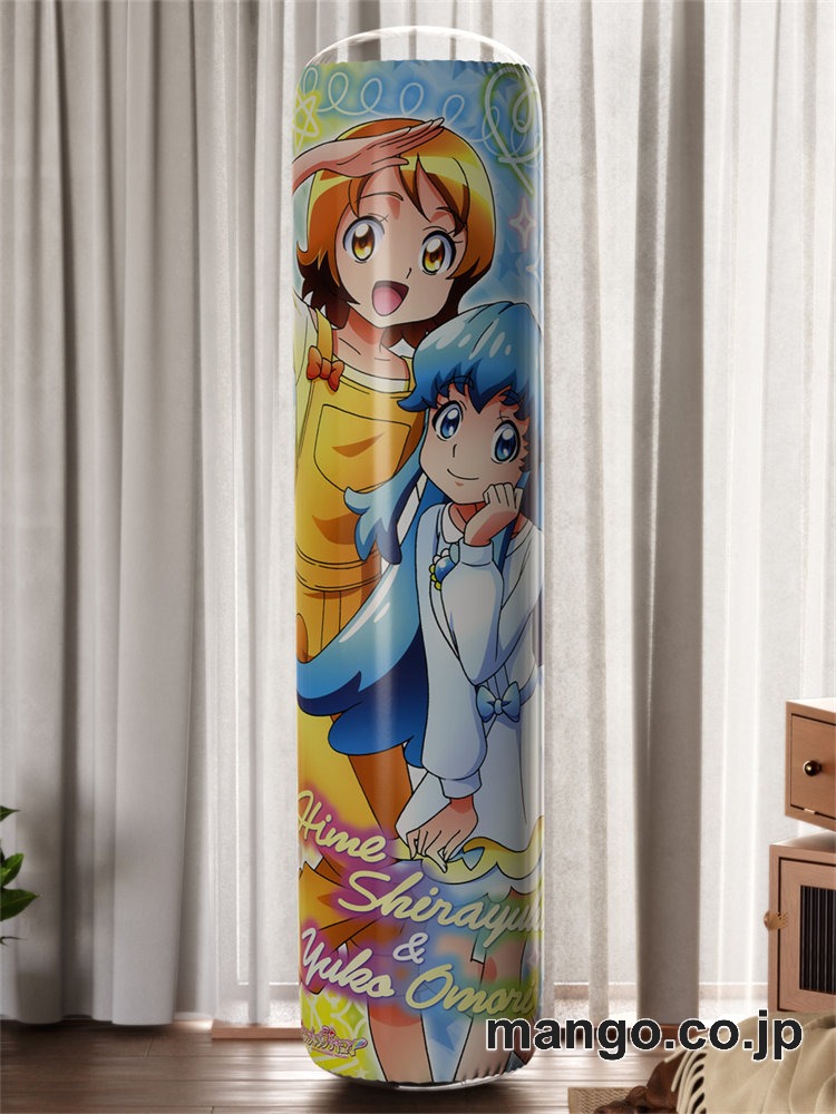 【おきあがりこぼし】アニメ キャラクター 等身大 PVC バランスクッションハピネスチャージプリキュア！白雪ひめ&大森ゆうこ PVC製 キャラクターグッズ コレクション用 2
