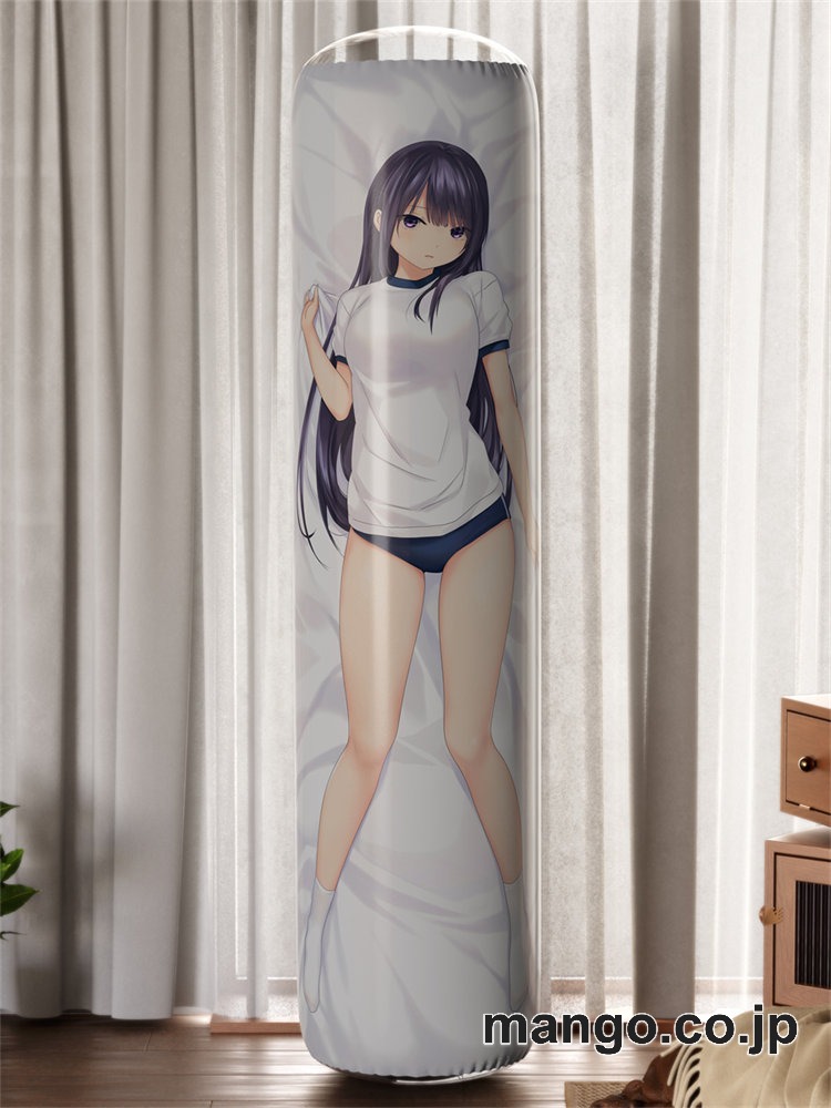 【おきあがりこぼし】アニメ キャラクター 等身大 PVC バランスクッション【オリジナル】珈琲貴族 白峰莉花 体操服＆バニーさん PVC製 キャラクターグッズ コレクション用 2