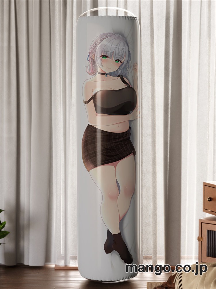 【おきあがりこぼし】アニメ キャラクター 等身大 PVC バランスクッション【バーチャルYoutuber】白銀ノエル PVC製 キャラクターグッズ コレクション用