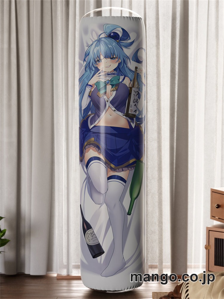 【おきあがりこぼし】アニメ キャラクター 等身大 PVC バランスクッション【この素晴らしい世界に祝福を！】三嶋くろね描き下ろし「アクア」 PVC製 キャラクターグッズ コレクション用