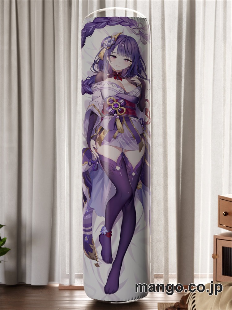 【おきあがりこぼし】アニメ キャラクター 等身大 PVC バランスクッション【原神】雷電将軍 PVC製 キャラクターグッズ コレクション用 2