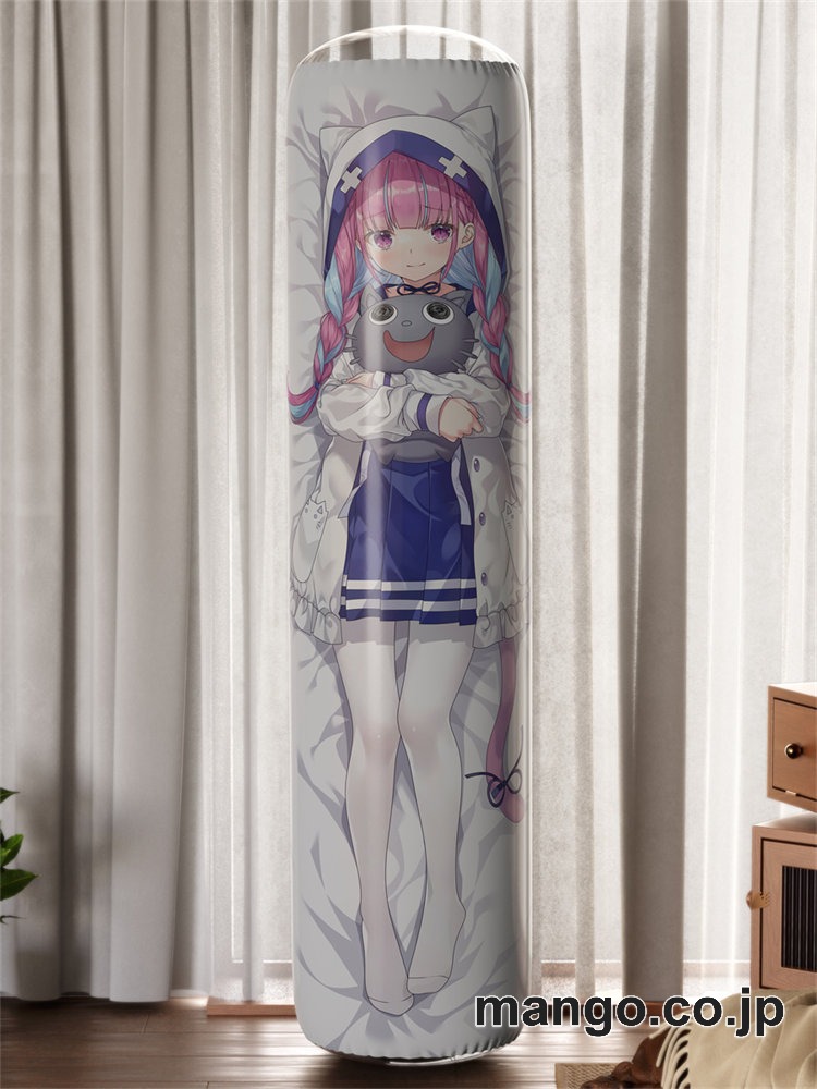 【おきあがりこぼし】アニメ キャラクター 等身大 PVC バランスクッション【バーチャルYoutuber】湊あくあ PVC製 キャラクターグッズ コレクション用