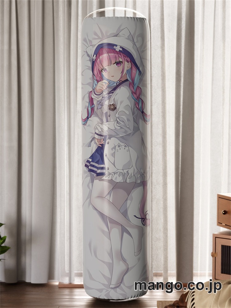 【おきあがりこぼし】アニメ キャラクター 等身大 PVC バランスクッション【バーチャルYoutuber】湊あくあ PVC製 キャラクターグッズ コレクション用 2