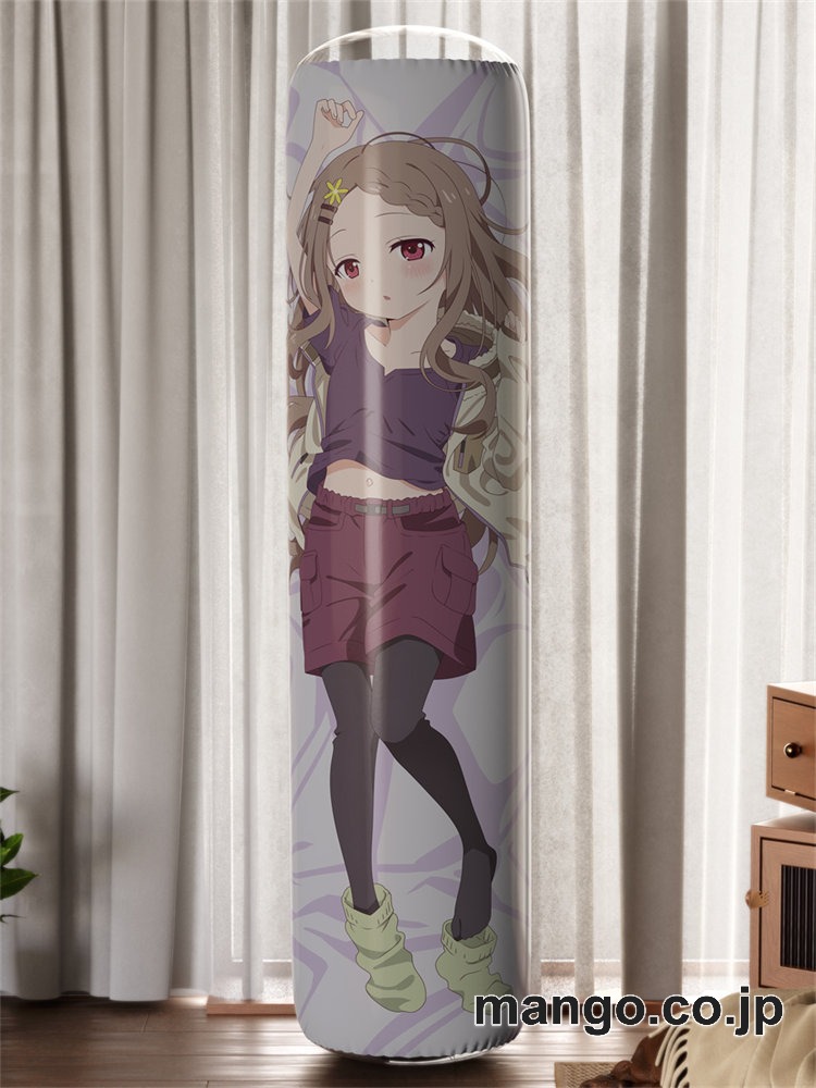 【おきあがりこぼし】アニメ キャラクター 等身大 PVC バランスクッション【ヤマノススメ】青羽ここな PVC製 キャラクターグッズ コレクション用 2