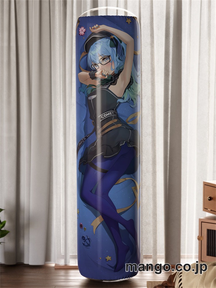【おきあがりこぼし】アニメ キャラクター 等身大 PVC バランスクッション【バーチャルYoutuber】星街すいせい PVC製 キャラクターグッズ コレクション用