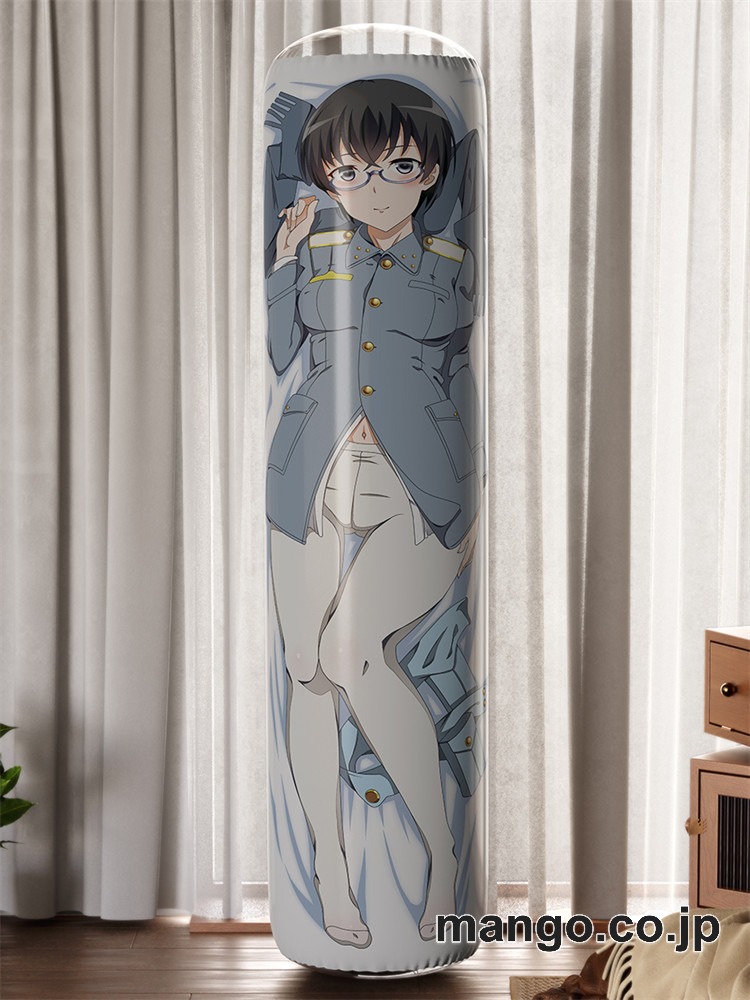 【おきあがりこぼし】アニメ キャラクター 等身大 PVC バランスクッションルーッカネン少佐 PVC製 キャラクターグッズ コレクション用