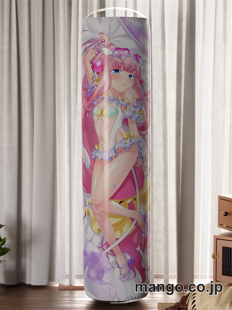 【おきあがりこぼし】アニメ キャラクター 等身大 PVC バランスクッション【ボンバーガール】モモコ PVC製 キャラクターグッズ コレクション用 2