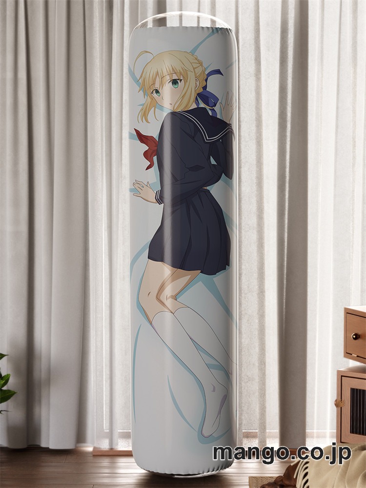 【おきあがりこぼし】アニメ キャラクター 等身大 PVC バランスクッション【Fate stay night】セイバー PVC製 キャラクターグッズ コレクション用 2
