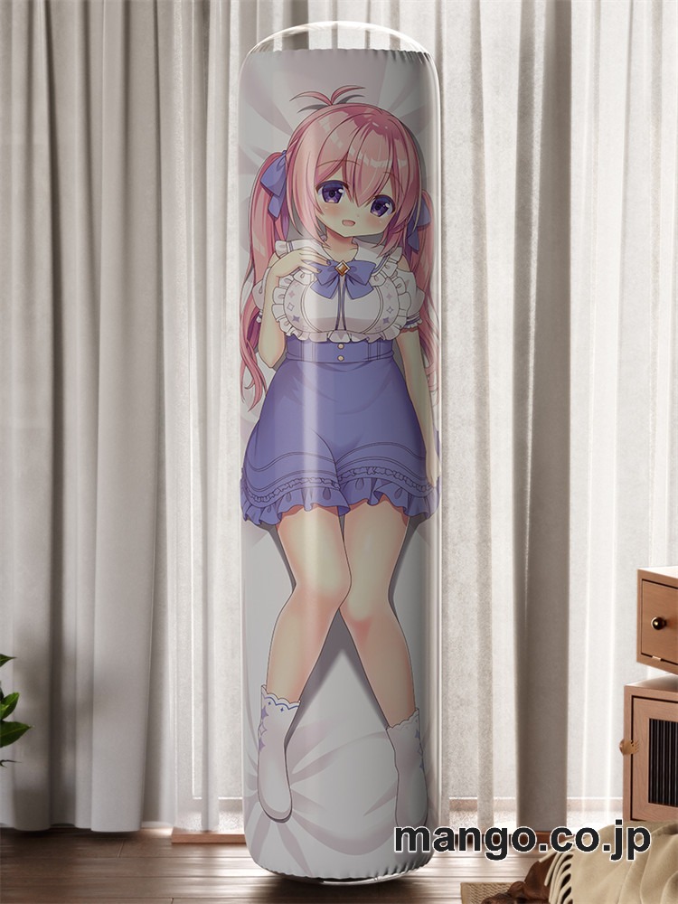 【おきあがりこぼし】アニメ キャラクター 等身大 PVC バランスクッション【バーチャルYoutuber】桃々乃ゆずゆ浴衣 PVC製 キャラクターグッズ コレクション用