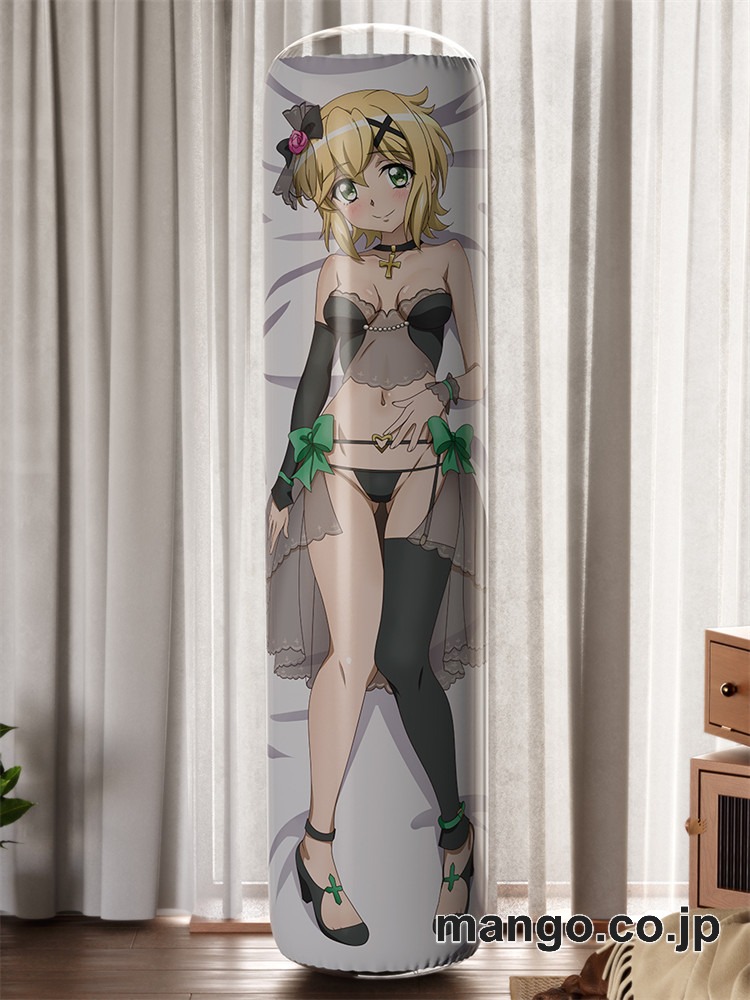 【おきあがりこぼし】アニメ キャラクター 等身大 PVC バランスクッション【戦姫絶唱シンフォギア】ブラックウエディングビキニ 切歌 PVC製 キャラクターグッズ コレクション用