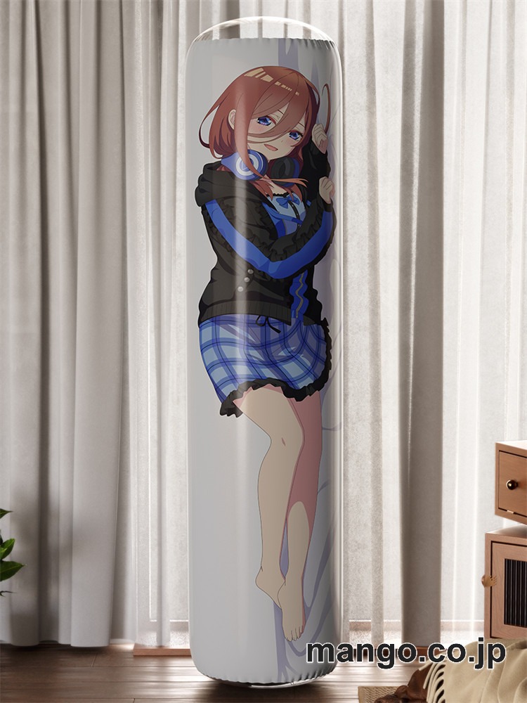 【おきあがりこぼし】アニメ キャラクター 等身大 PVC バランスクッション【五等分の花嫁】中野三玖 PVC製 キャラクターグッズ コレクション用 2