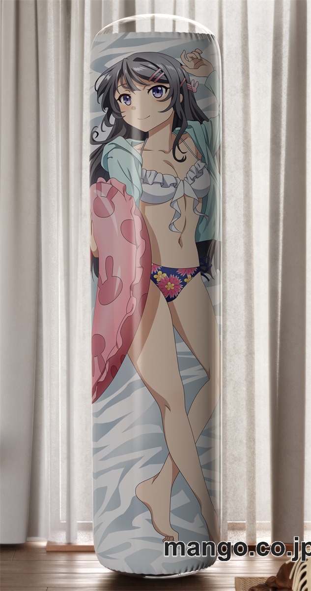 【おきあがりこぼし】アニメ キャラクター 等身大 PVC バランスクッション【青春ブタ野郎はバニーガール先輩の夢を見ない】桜島麻衣 PVC製 キャラクターグッズ コレクション用