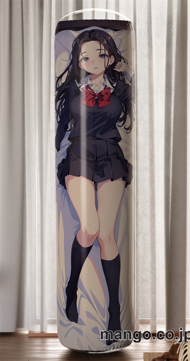【おきあがりこぼし】アニメ キャラクター 等身大 PVC バランスクッション黒髪ロングJK PVC製 キャラクターグッズ コレクション用