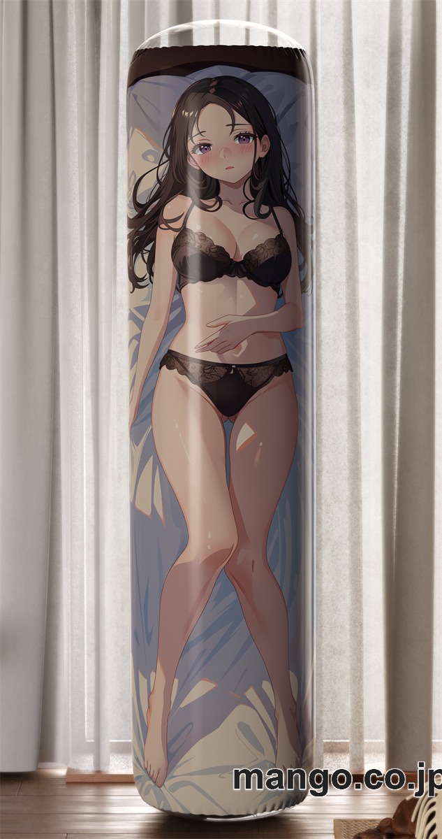 【おきあがりこぼし】アニメ キャラクター 等身大 PVC バランスクッション黒髪ロングJK PVC製 キャラクターグッズ コレクション用 2