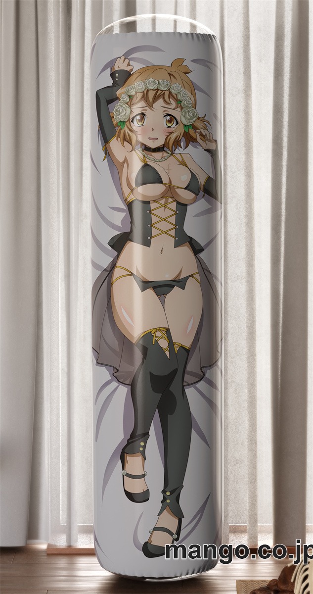 【おきあがりこぼし】アニメ キャラクター 等身大 PVC バランスクッション【戦姫絶唱シンフォギア】ブラックウエディングビキニ 響 PVC製 キャラクターグッズ コレクション用