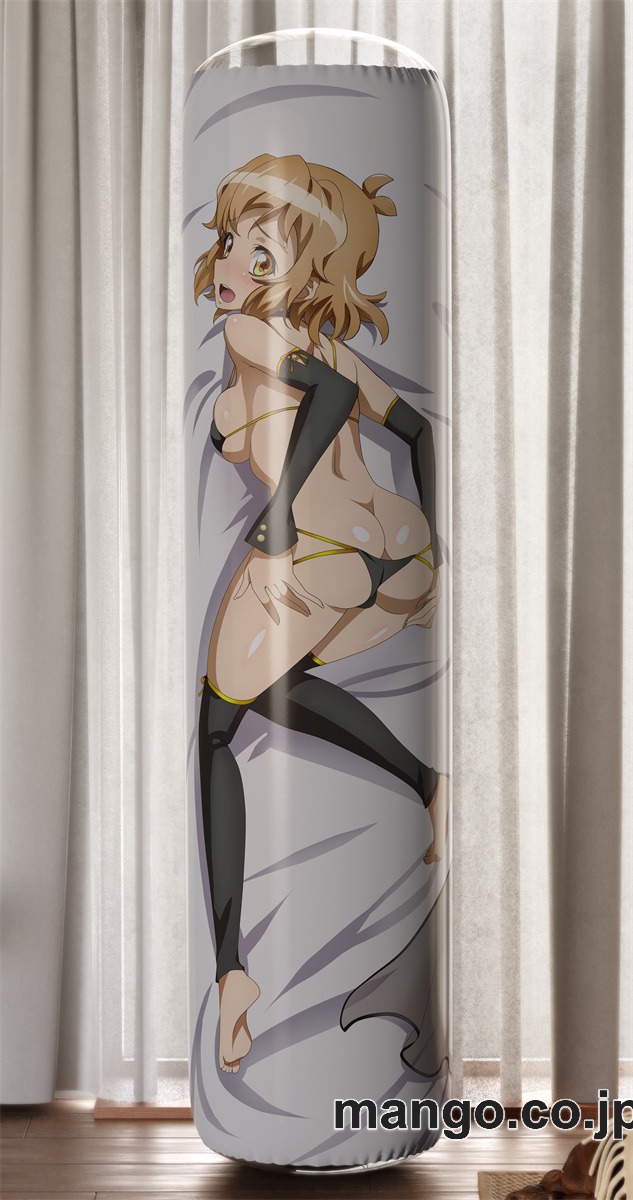【おきあがりこぼし】アニメ キャラクター 等身大 PVC バランスクッション【戦姫絶唱シンフォギア】ブラックウエディングビキニ 響 PVC製 キャラクターグッズ コレクション用 2