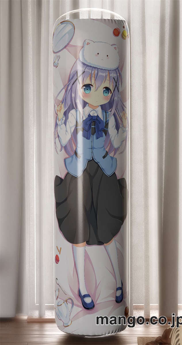 【おきあがりこぼし】アニメ キャラクター 等身大 PVC バランスクッション【ご注文はうさぎですか？】チノ PVC製 キャラクターグッズ コレクション用 2