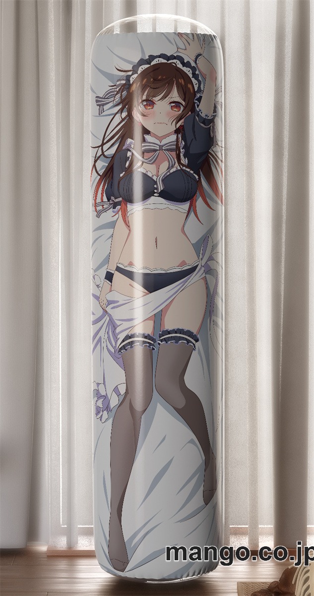 【おきあがりこぼし】アニメ キャラクター 等身大 PVC バランスクッション【彼女、お借りします】水原千鶴 PVC製 キャラクターグッズ コレクション用