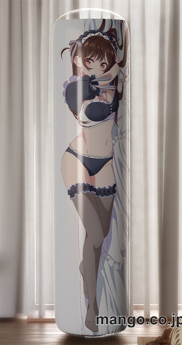 【おきあがりこぼし】アニメ キャラクター 等身大 PVC バランスクッション【彼女、お借りします】水原千鶴 PVC製 キャラクターグッズ コレクション用 2