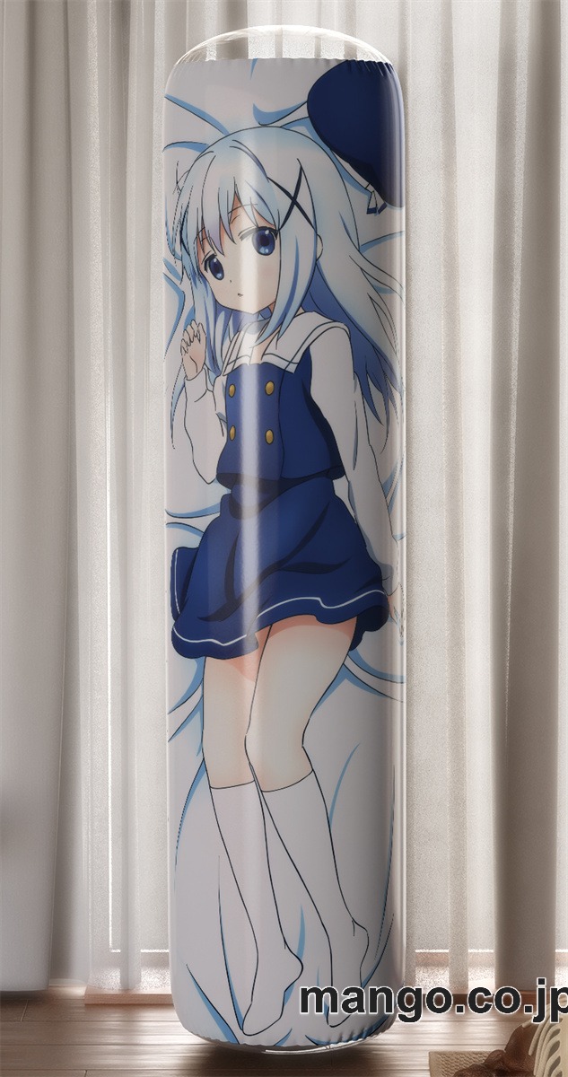 【おきあがりこぼし】アニメ キャラクター 等身大 PVC バランスクッション【ご注文はうさぎですか】チノ PVC製 キャラクターグッズ コレクション用 2
