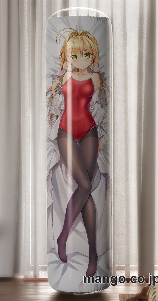 【おきあがりこぼし】アニメ キャラクター 等身大 PVC バランスクッション【ネロ】スク水タイツ PVC製 キャラクターグッズ コレクション用