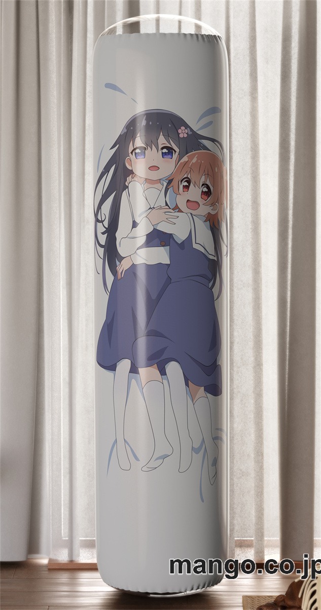 【おきあがりこぼし】アニメ キャラクター 等身大 PVC バランスクッション【私に天使が舞い降りた！】白咲花＆星野ひなた PVC製 キャラクターグッズ コレクション用 2