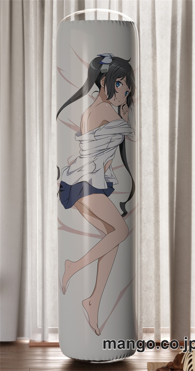 【おきあがりこぼし】アニメ キャラクター 等身大 PVC バランスクッション【ダンジョンに出会いを求めるのは間違っているだろうか】限定描き下ろし 制服姿ヘスティア PVC製 キャラクターグッズ コレクション用 2