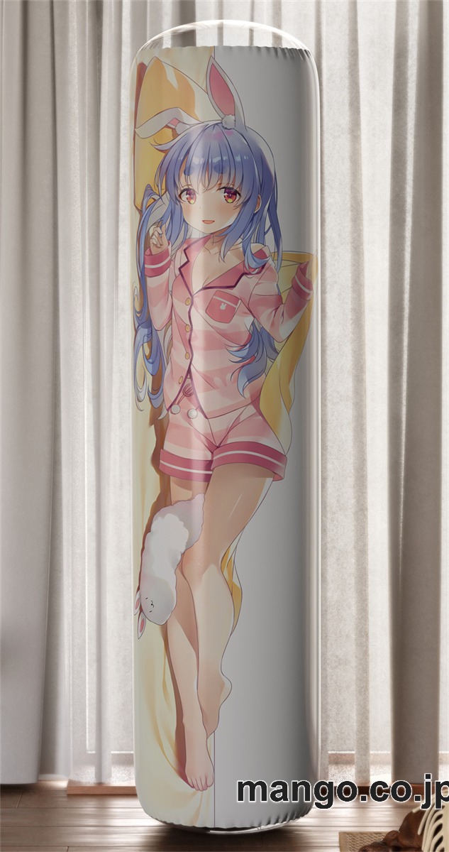 【おきあがりこぼし】アニメ キャラクター 等身大 PVC バランスクッション【バーチャルYoutuber】憂姫はぐれ先生描き下ろし 兎田ぺこら PVC製 キャラクターグッズ コレクション用 2