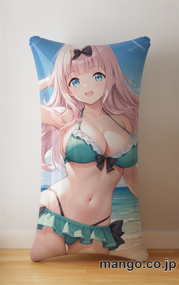 抱き枕カバー  オリジナル   アニメ キャラクター 【かぐや様は告らせたい】藤原千花 小型クッション キャラクターグッズ PVC製 コレクション用 2