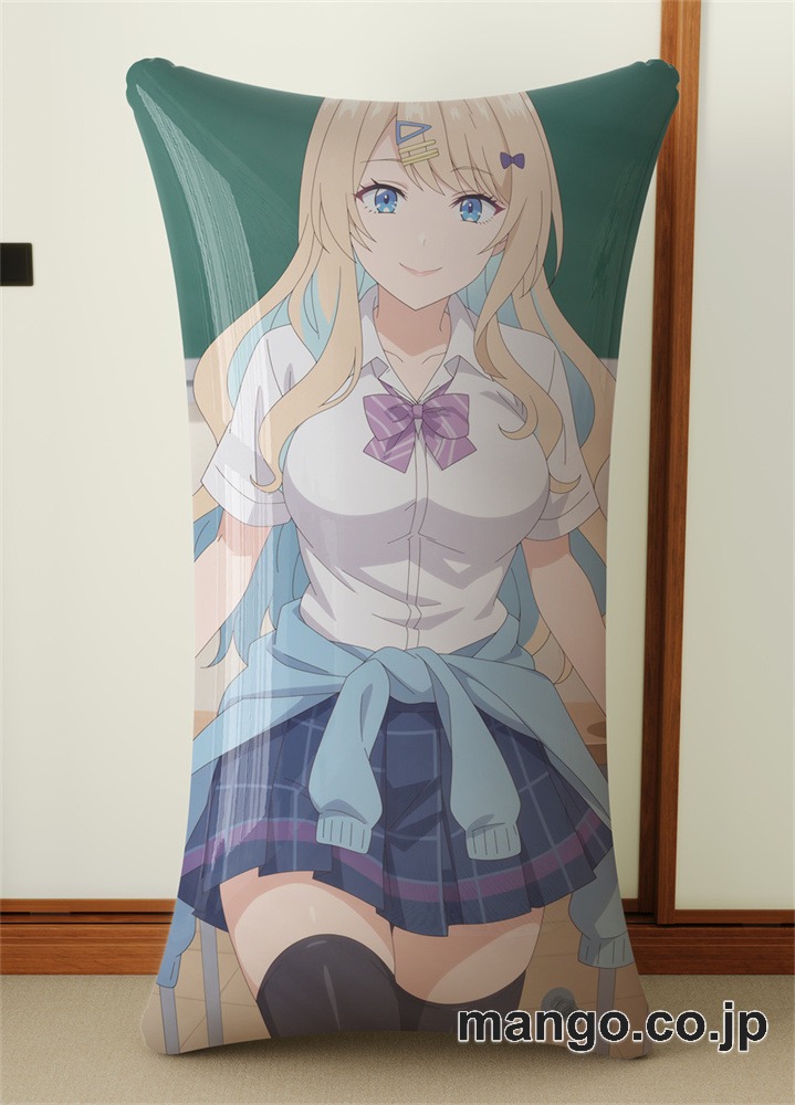 抱き枕カバー  オリジナル   アニメ キャラクター 【経験済みなキミと、経験ゼロなオレが、お付き合いする話】白河月愛 小型クッション キャラクターグッズ PVC製 コレクション用