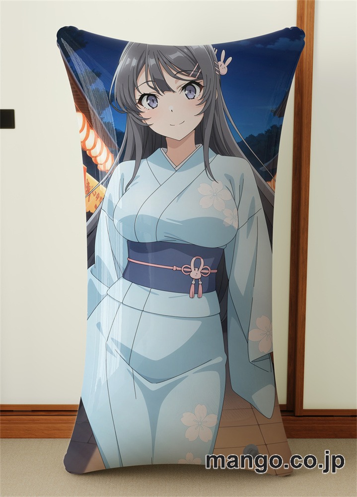 抱き枕カバー  オリジナル   アニメ キャラクター 【青春ブタ野郎シリーズ】桜島麻衣 小型クッション キャラクターグッズ PVC製 コレクション用
