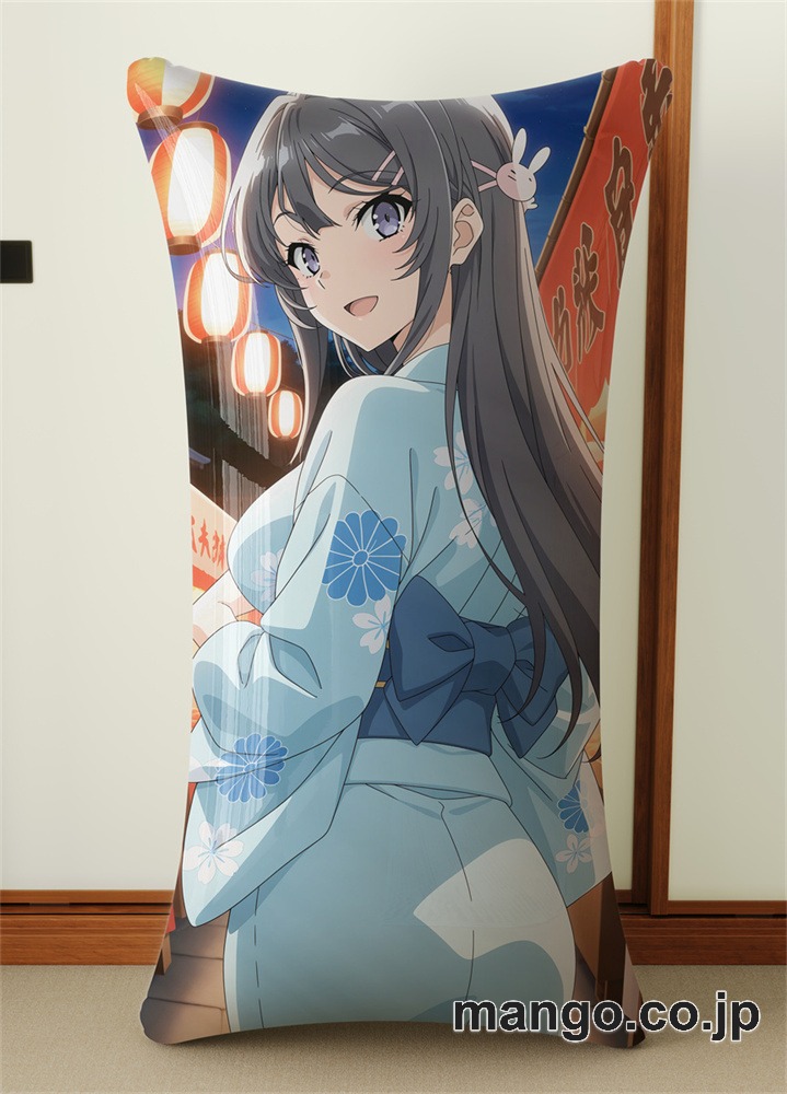 抱き枕カバー  オリジナル   アニメ キャラクター 【青春ブタ野郎シリーズ】桜島麻衣 小型クッション キャラクターグッズ PVC製 コレクション用 2
