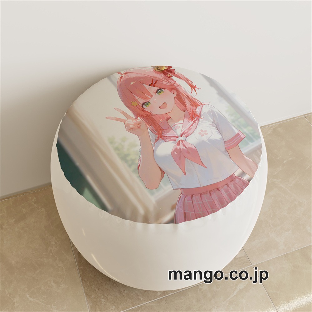 PVC ラウンドスツール【バーチャルYouTuber】さくらみこ アニメ キャラクターグッズ PVC製 ラウンドスツール コレクション用