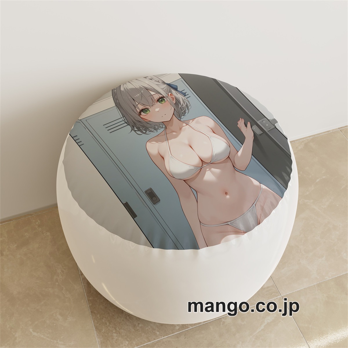 PVC ラウンドスツール【バーチャルYouTuber】白銀ノエル アニメ キャラクターグッズ PVC製 ラウンドスツール コレクション用 2