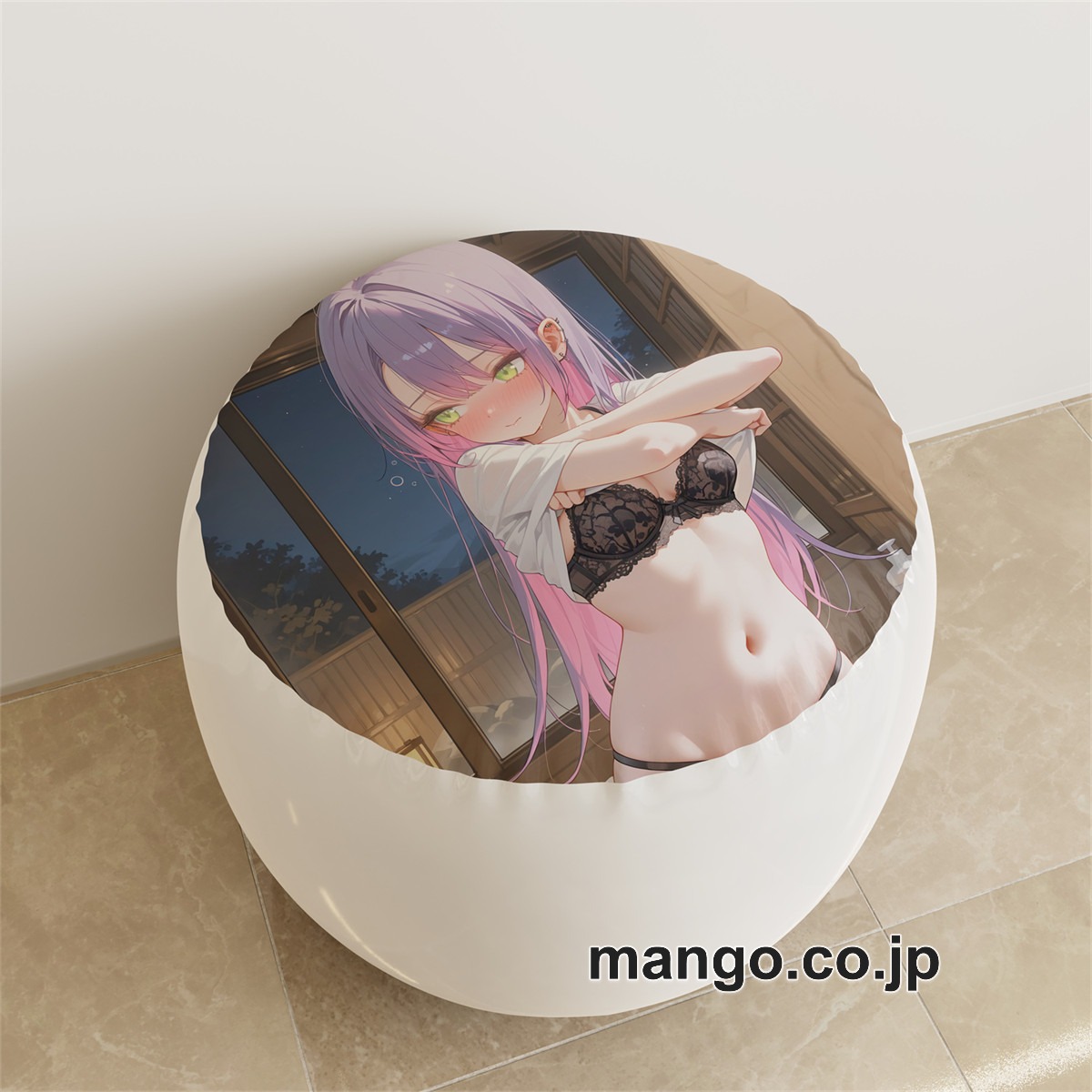 PVC ラウンドスツール【バーチャルYouTuber】常闇トワ アニメ キャラクターグッズ PVC製 ラウンドスツール コレクション用