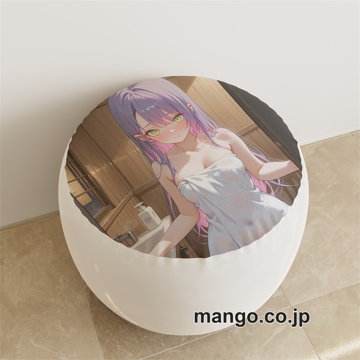 PVC ラウンドスツール【バーチャルYouTuber】常闇トワ アニメ キャラクターグッズ PVC製 ラウンドスツール コレクション用 2