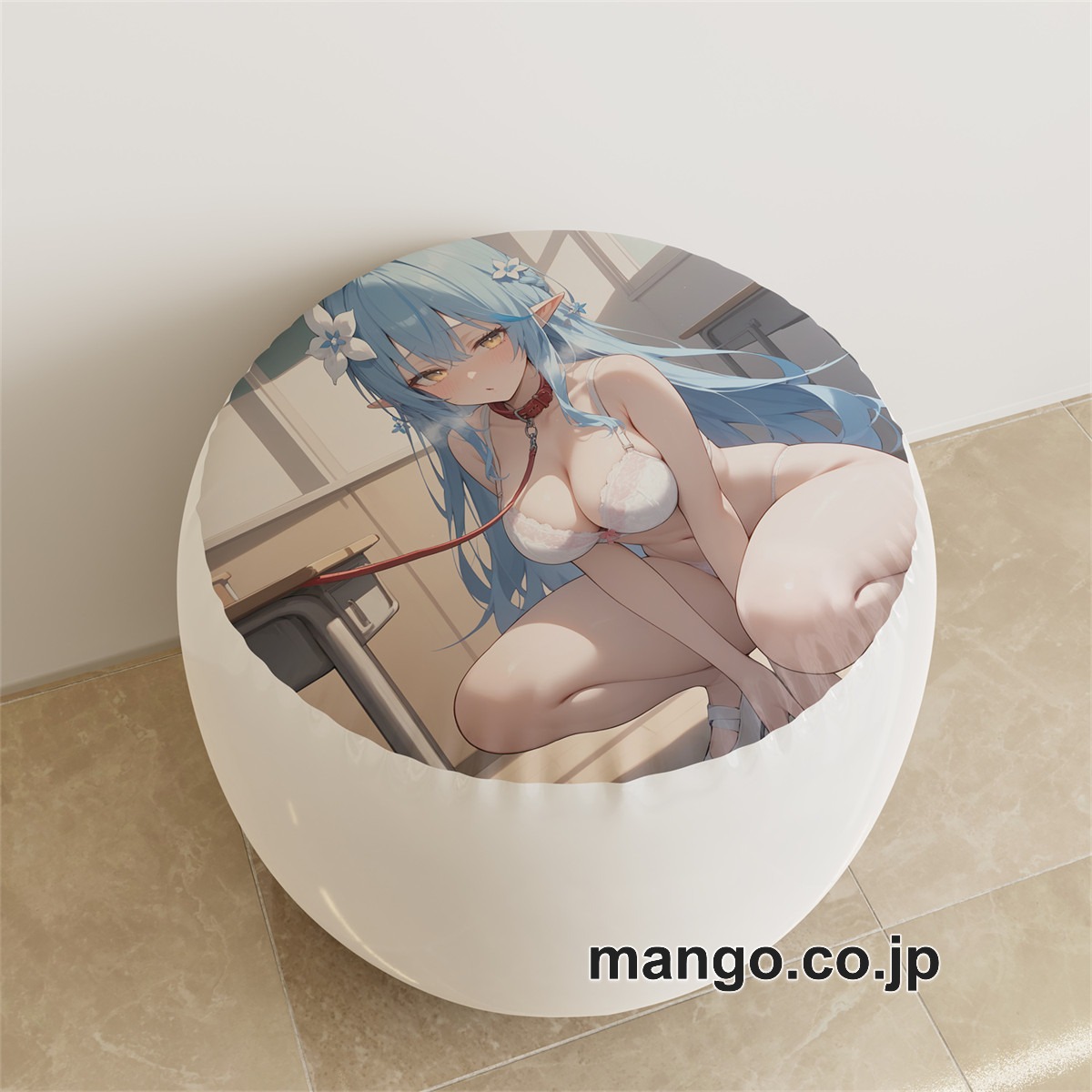 PVC ラウンドスツール【バーチャルYouTuber】雪花ラミィ アニメ キャラクターグッズ PVC製 ラウンドスツール コレクション用 2