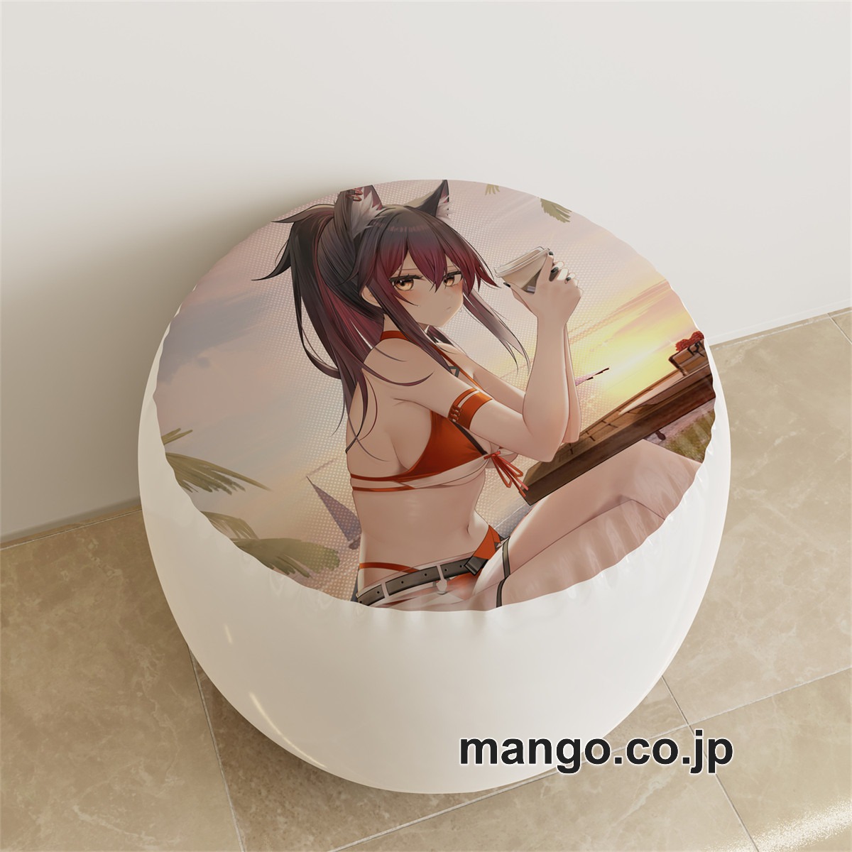PVC ラウンドスツール【アークナイツ】テキサス アニメ キャラクターグッズ PVC製 ラウンドスツール コレクション用 2